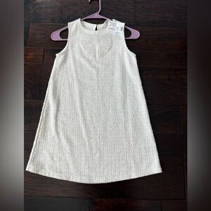H & M Boucle Girls dress; Size 8-10 With Bow Appliqué